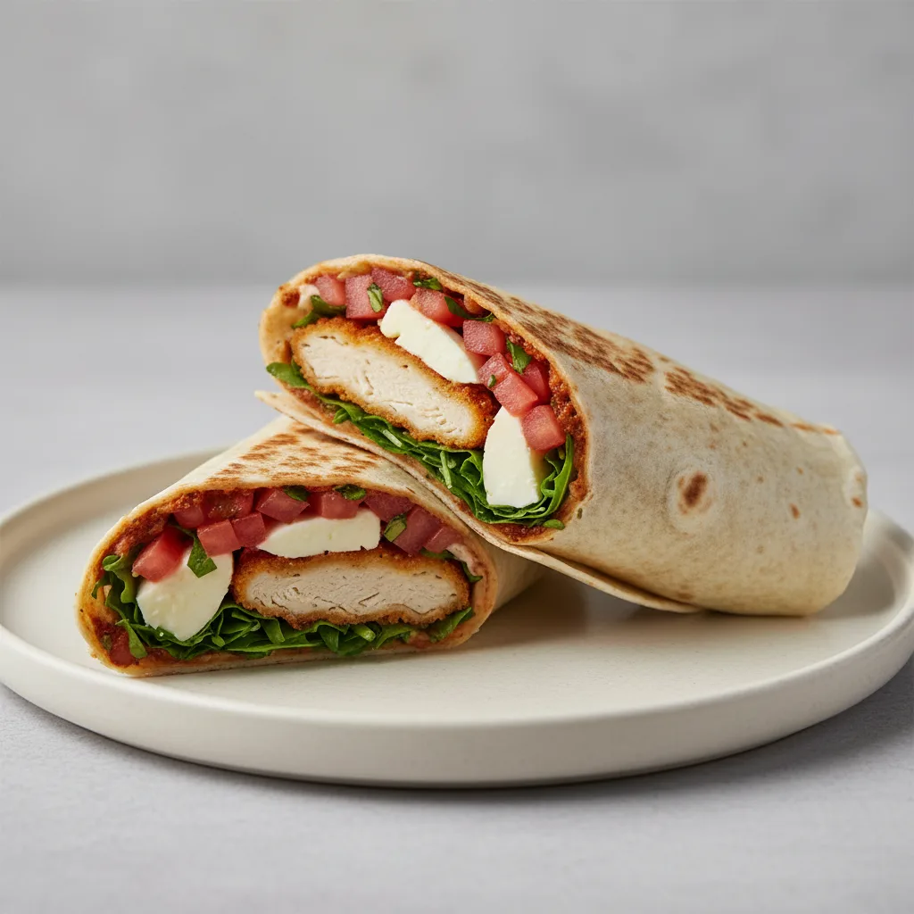 Tuscan Wrap with Greek Salad Tuscan Wrap with Greek Salad