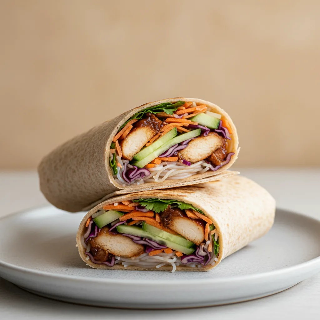 Hoisin Chicken Wrap with Chef's Salad Hoisin Chicken Wrap with Chef's Salad