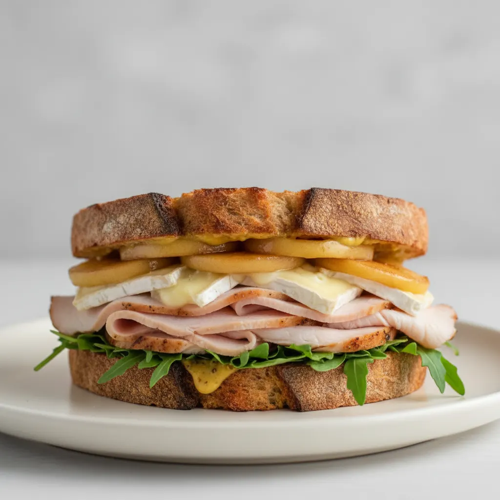 Smoked Turkey Brie Sandwich with Chef Salad Smoked Turkey Brie Sandwich with Chef Salad