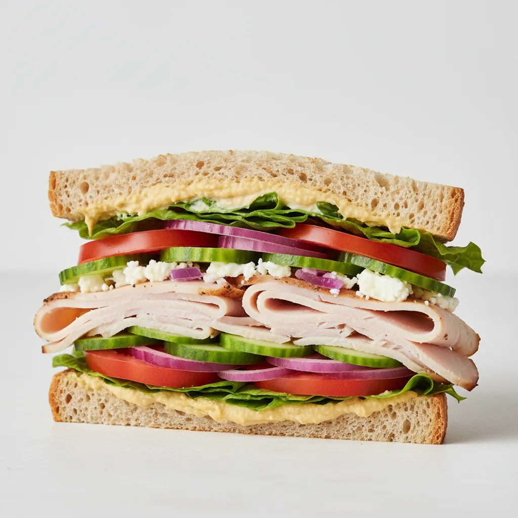 Turkey Hummus Sandwich Turkey Hummus Sandwich