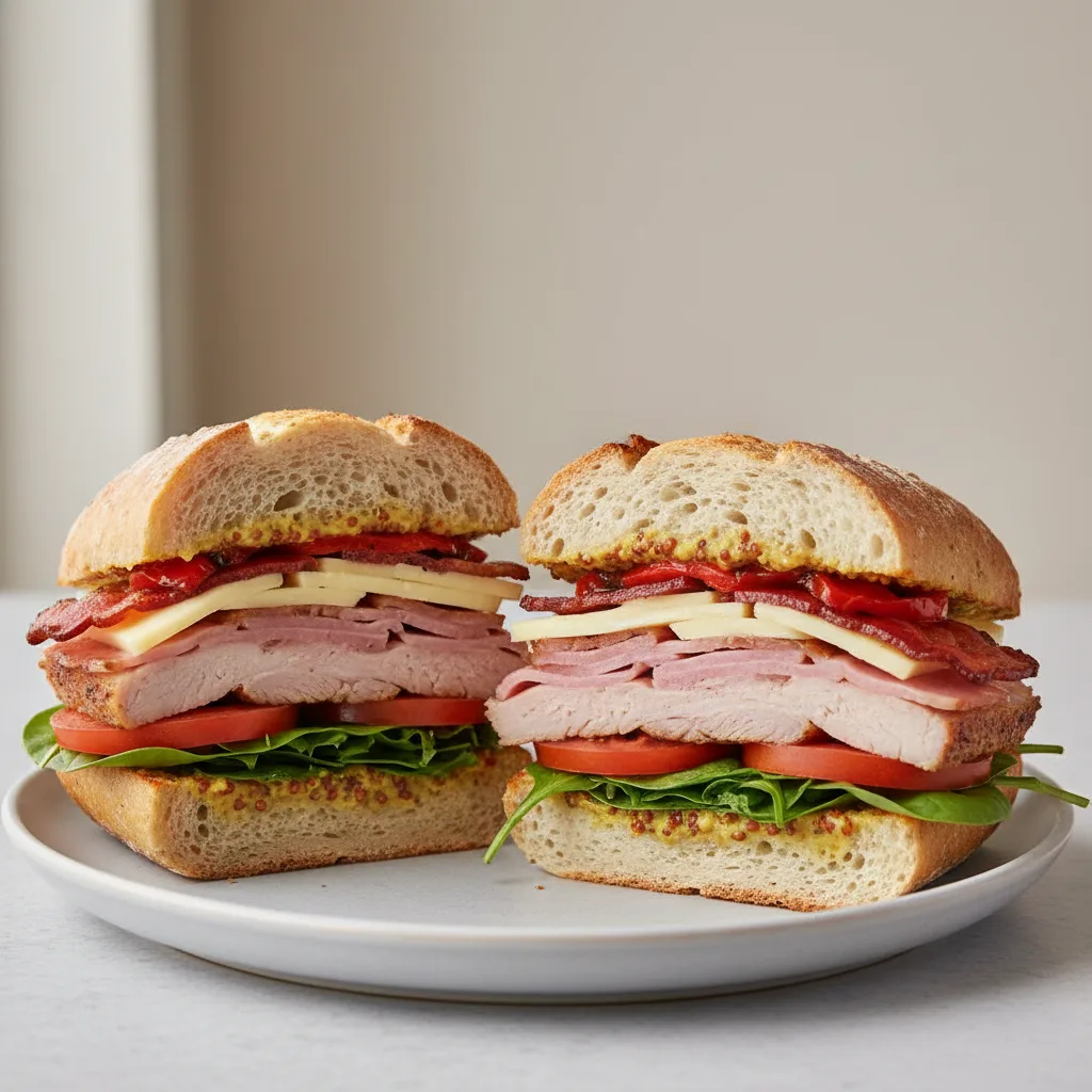 Little Piggy Sandwich with Chef Salad Little Piggy Sandwich with Chef Salad