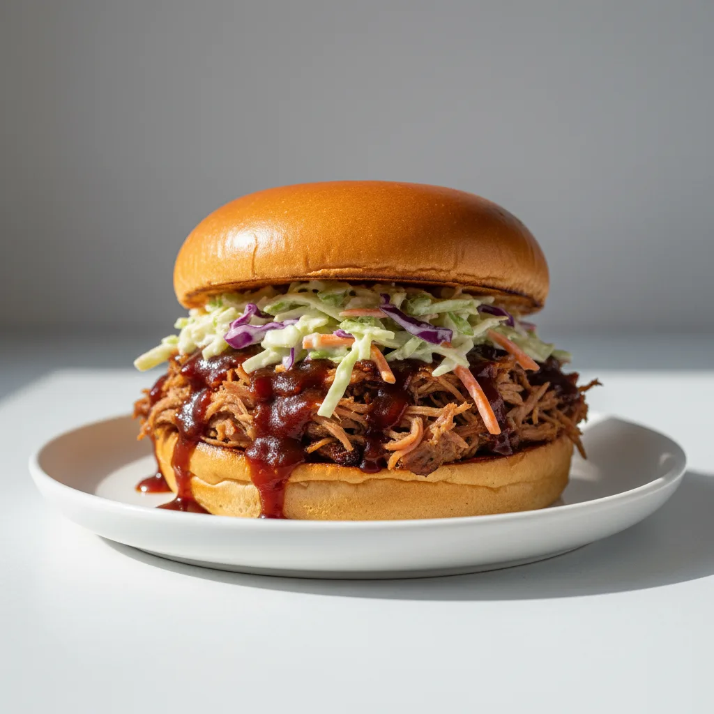 Pulled Pork Sandwich with Chef Salad Pulled Pork Sandwich with Chef Salad