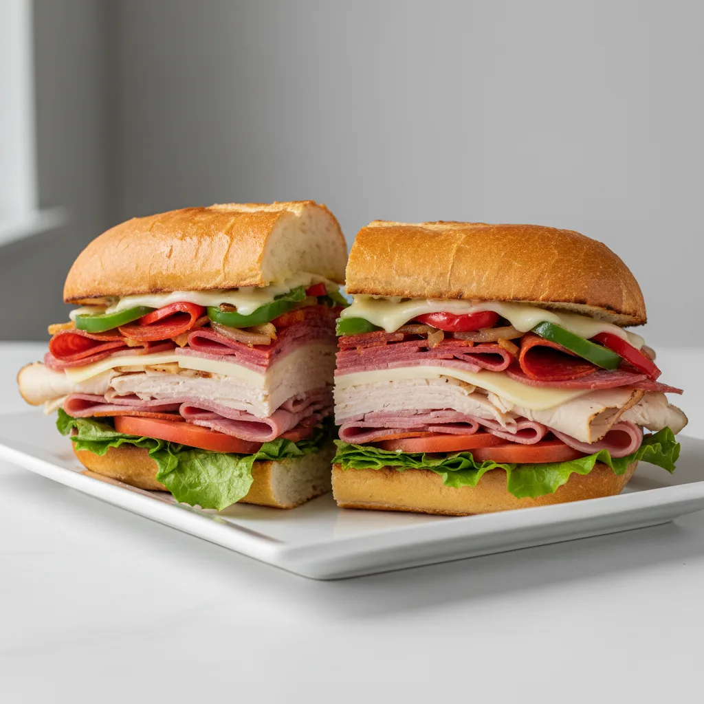 The Bomb Sandwich with Greek Salad The Bomb Sandwich with Greek Salad