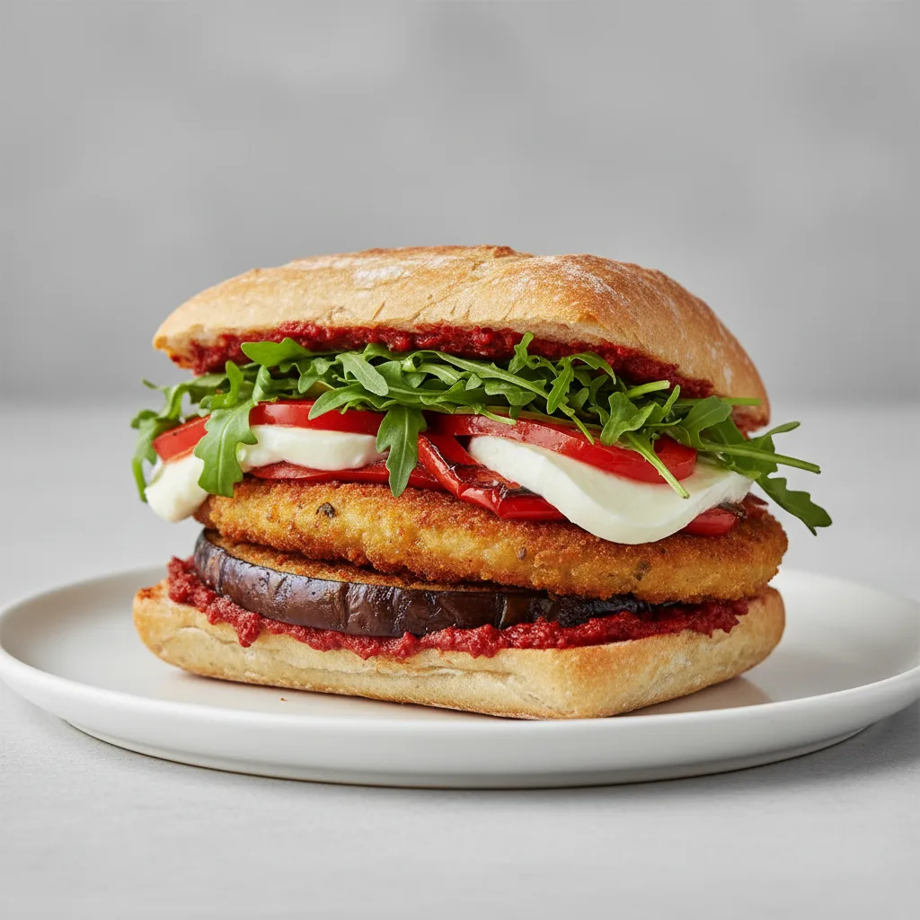 Eggplant Cutlet Sandwich Eggplant Cutlet Sandwich