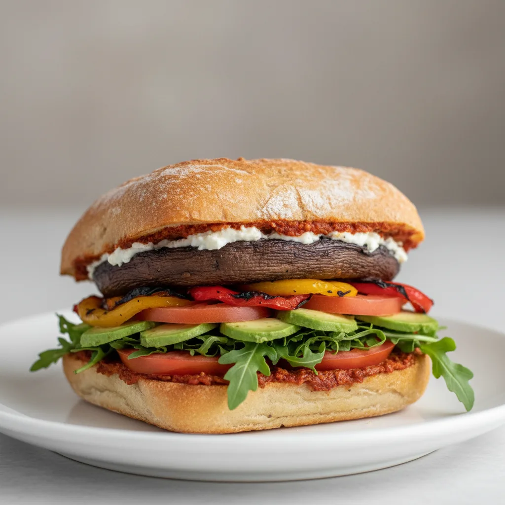 Portobello Mushroom Sandwich Portobello Mushroom Sandwich