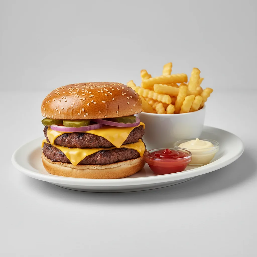 Double Cheeseburger with Fries