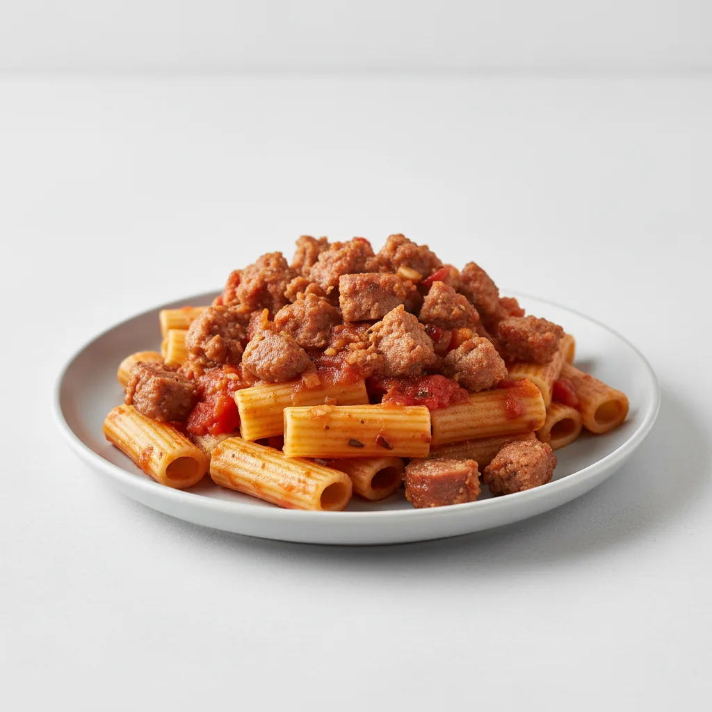 Rigatoni Marinara with Italian Sausage Rigatoni Marinara with Italian Sausage