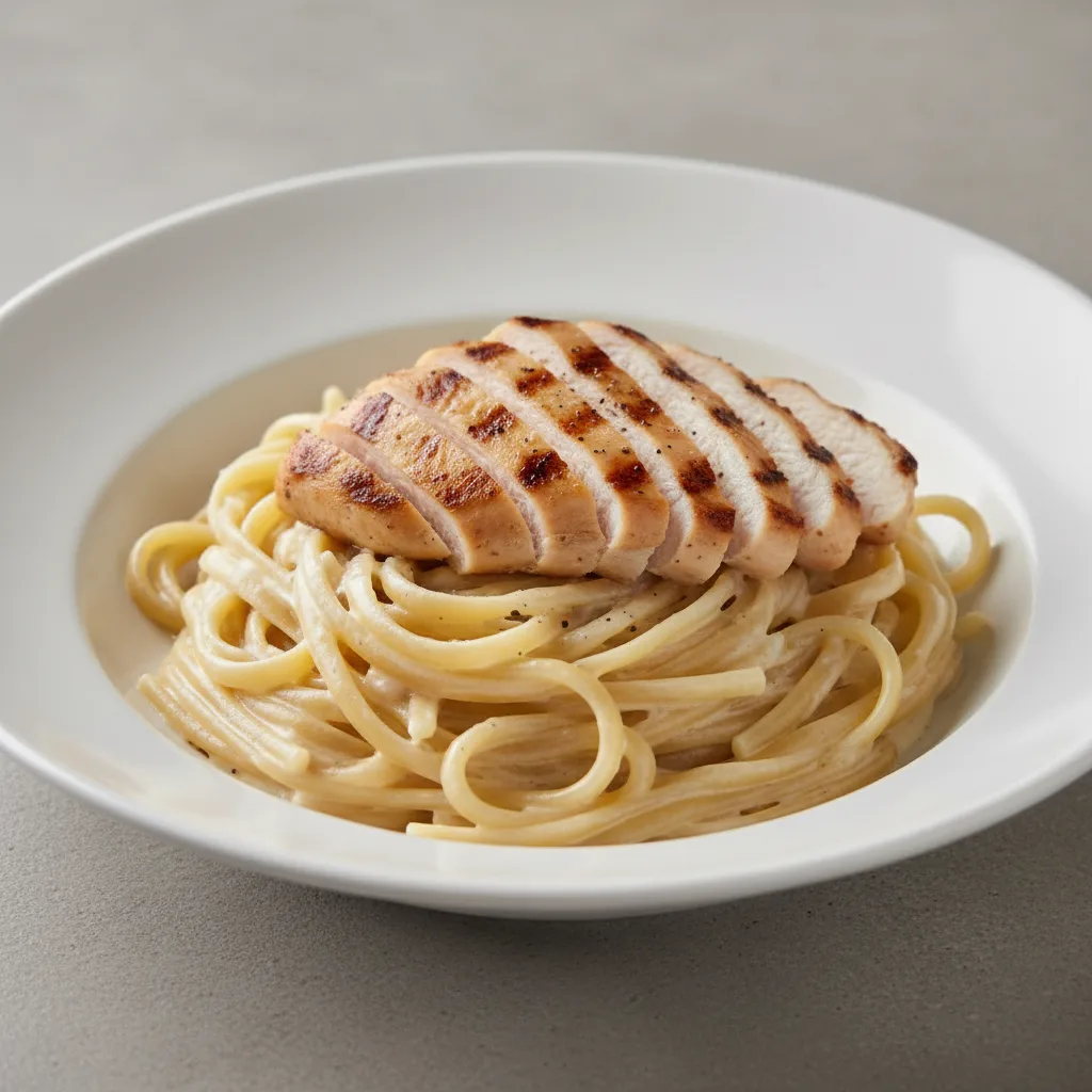 Linguini Alfredo with Chicken Linguini Alfredo with Chicken