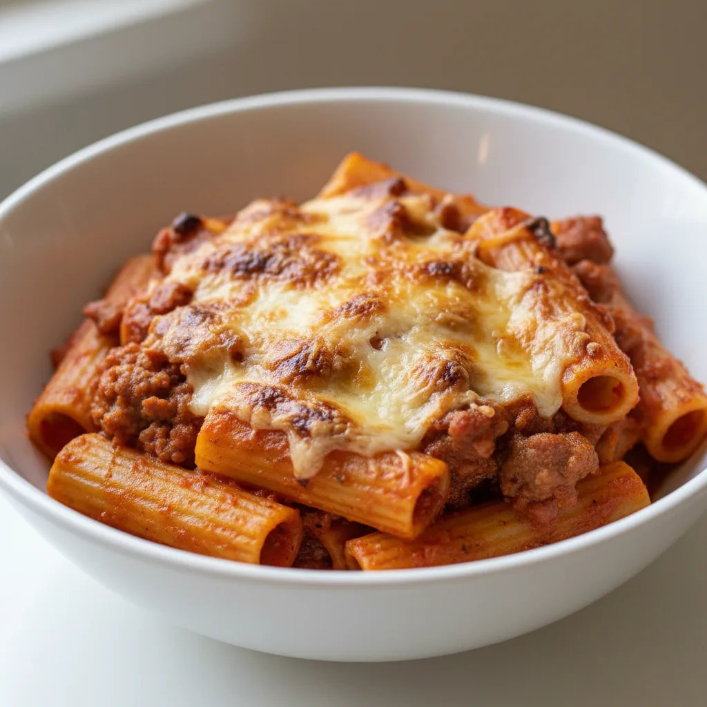 Baked Rigatoni with Italian Sausage Baked Rigatoni with Italian Sausage