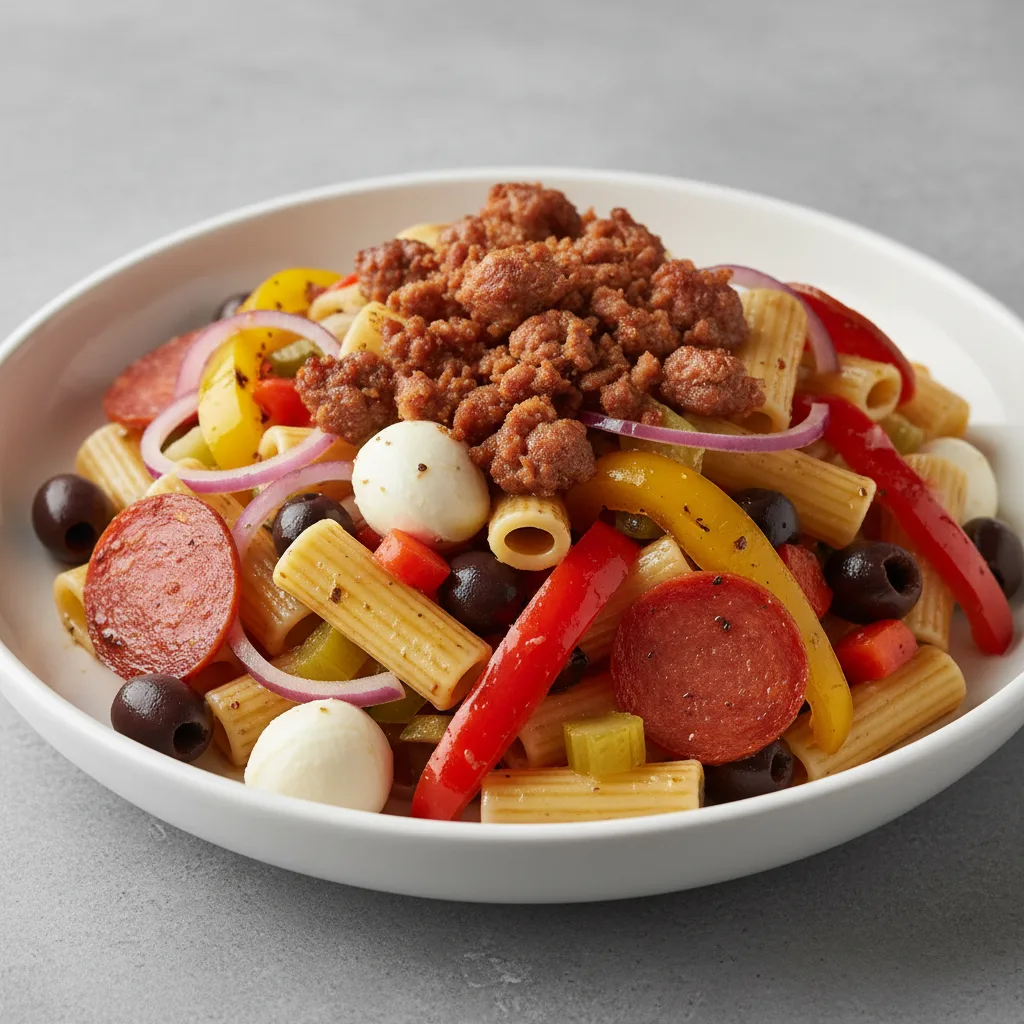 Italian Pasta Salad with Italian Sausage Italian Pasta Salad with Italian Sausage