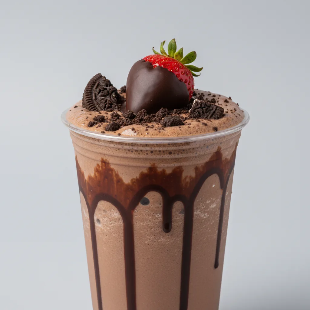 Chocolate Dipped Strawberry Moon Shake Chocolate Dipped Strawberry Moon Shake
