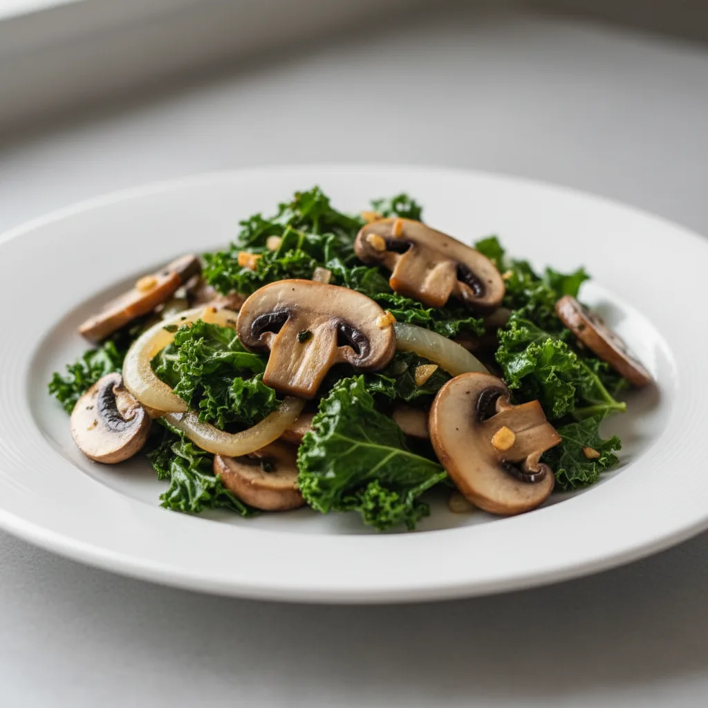 Vegan Mushroom Kale Saute Vegan Mushroom Kale Saute