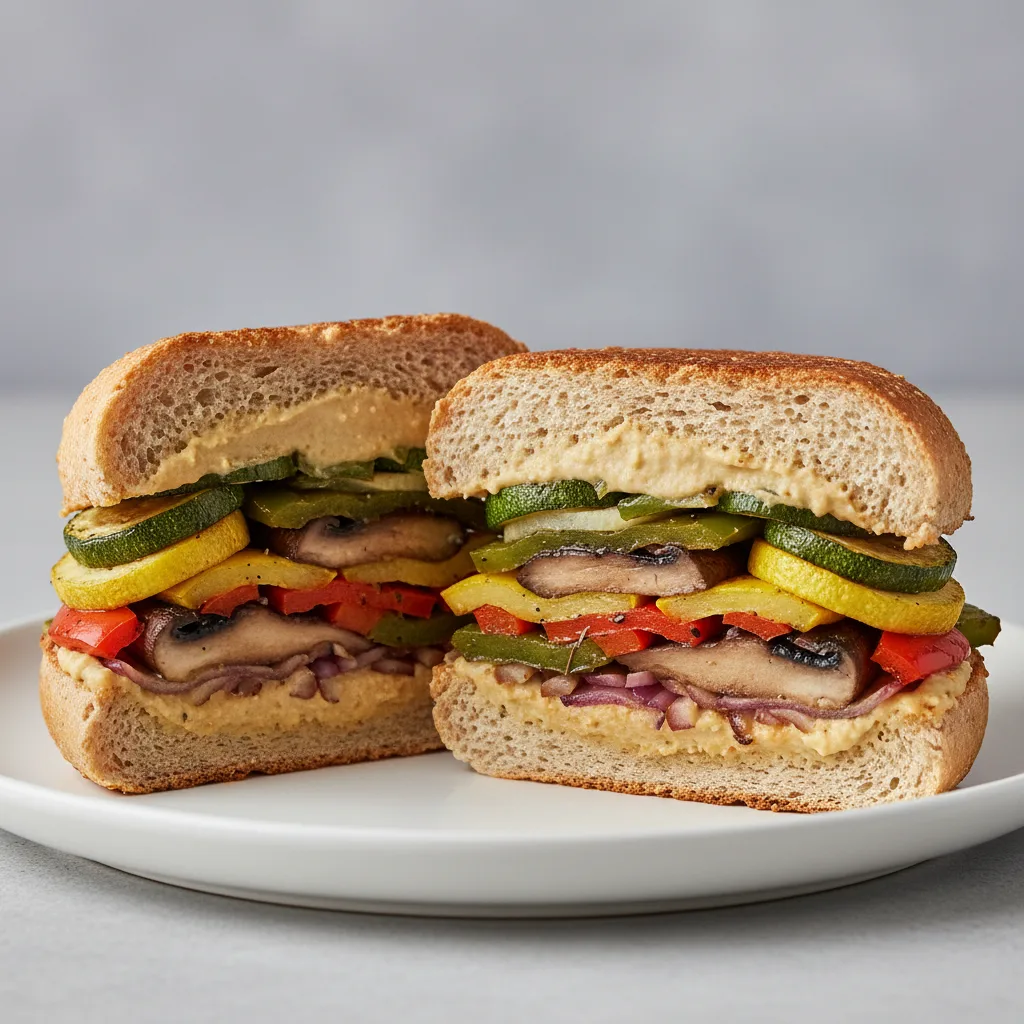 Roasted Veggie Garden Sandwich Roasted Veggie Garden Sandwich