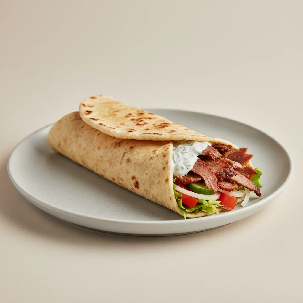 Individual Lamb and Beef Gyro Wrap Individual Lamb and Beef Gyro Wrap
