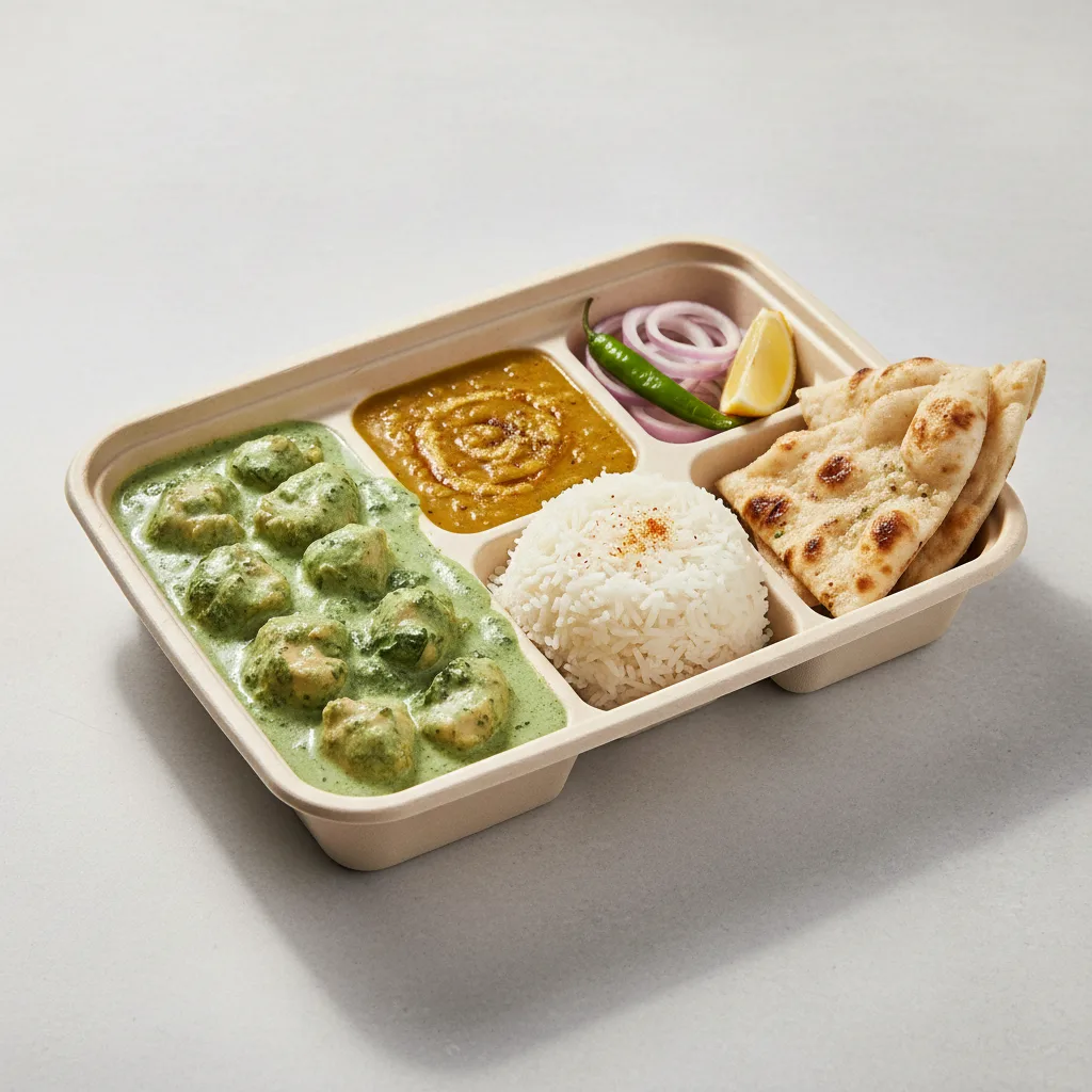 [NO GARLIC] Chicken Saag Box