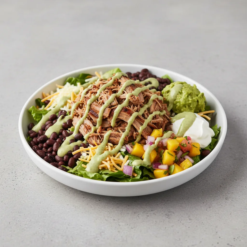 Carnitas Salad With Tomatillo Ranch Carnitas Salad With Tomatillo Ranch