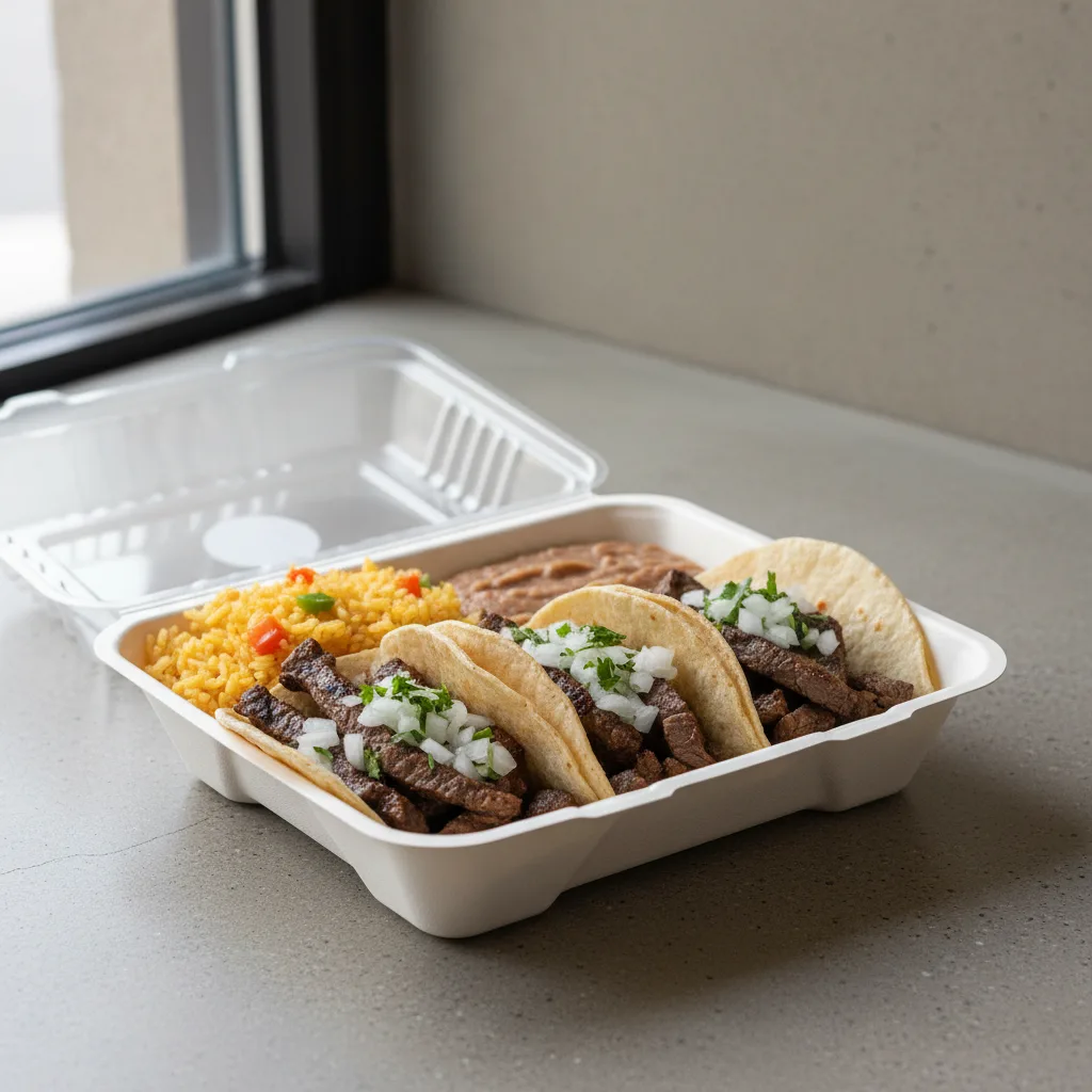 Mexican Style Steak Taco Box on Corn Tortillas [16oz]