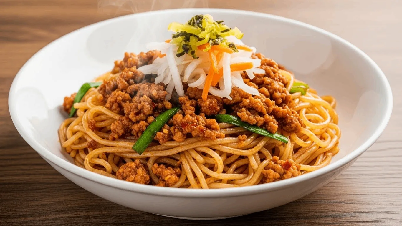 Nan Chang Rice Noodles With Pork and Spicy Sauce