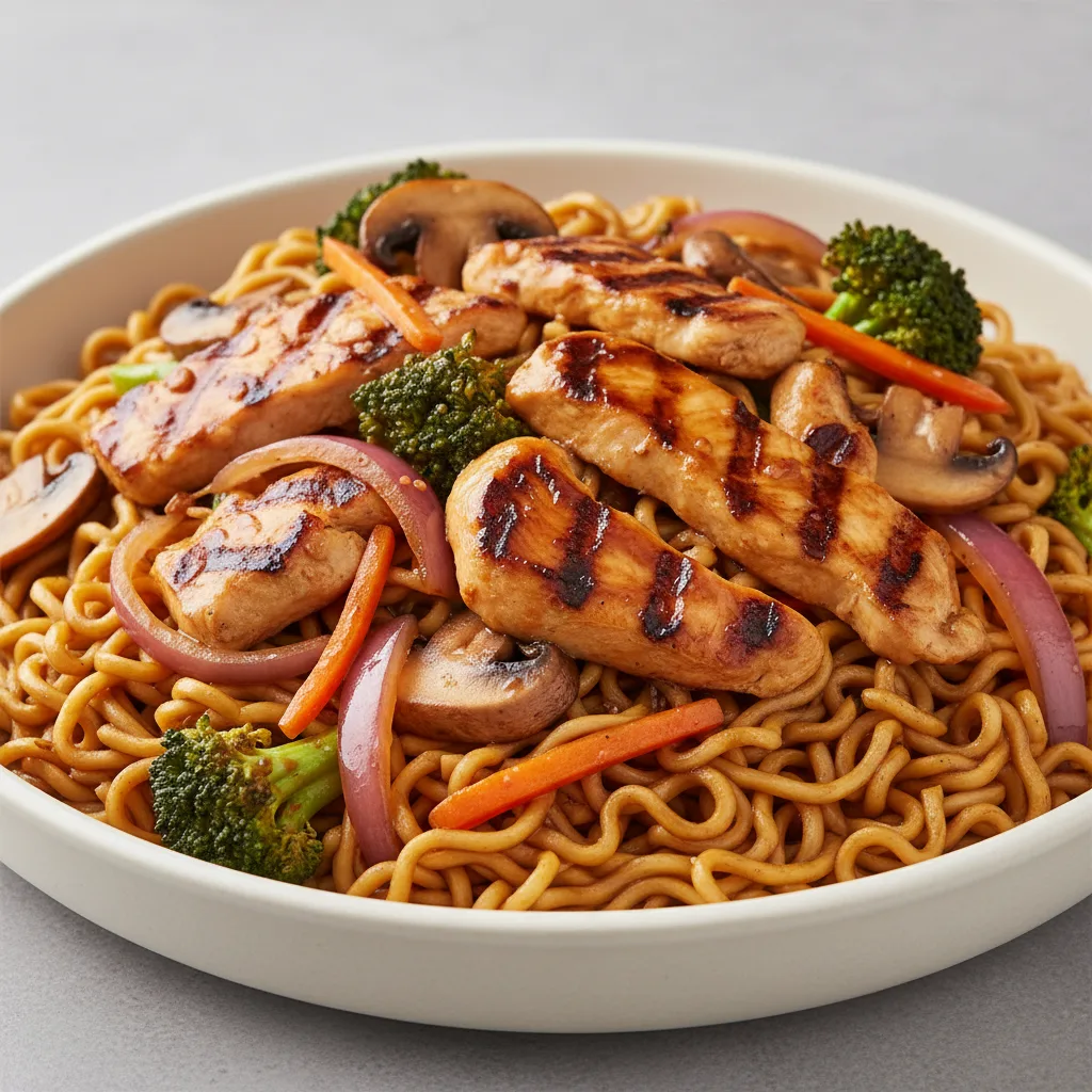 Mongolian Chicken Teriyaki Noodles Mongolian Chicken Teriyaki Noodles