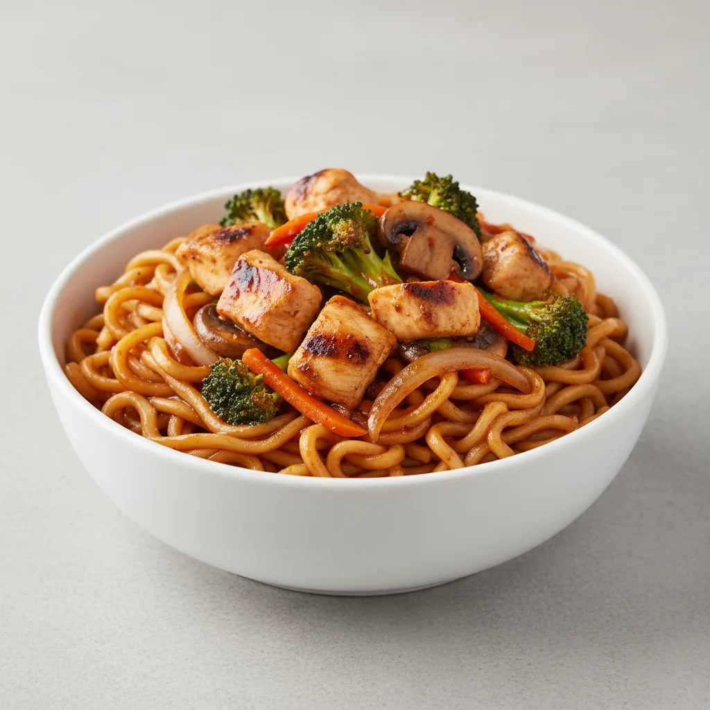 Mongolian Chicken Spicy Teriyaki Noodles Mongolian Chicken Spicy Teriyaki Noodles