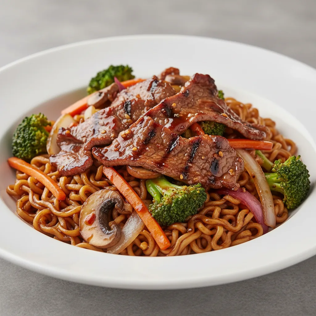 Mongolian Beef Belly Spicy Teriyaki Noodles Mongolian Beef Belly Spicy Teriyaki Noodles