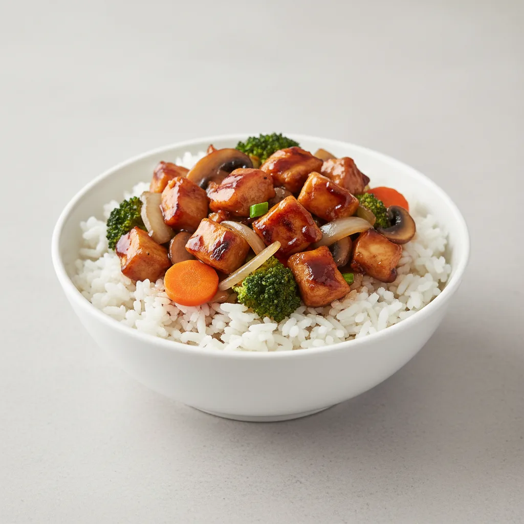 Mongolian Chicken Teriyaki Rice Bowl Mongolian Chicken Teriyaki Rice Bowl