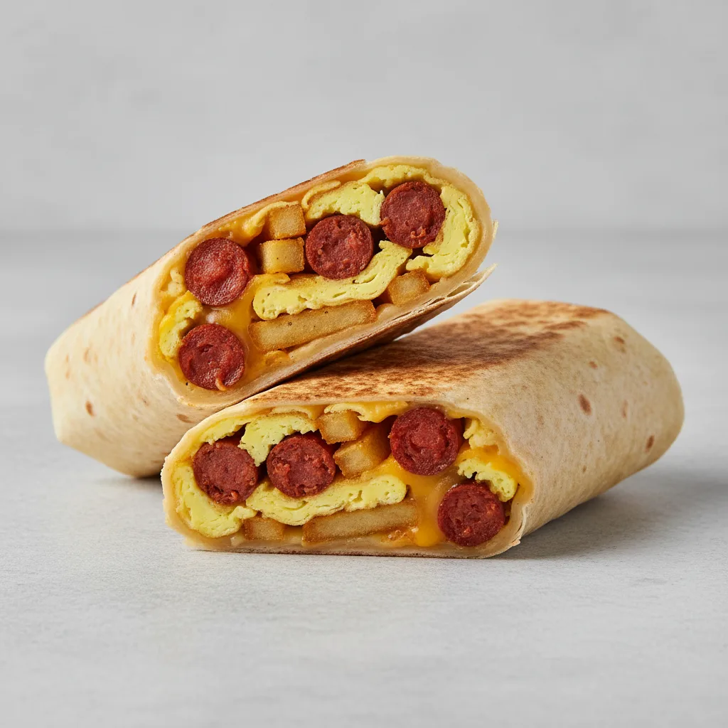 Algerian Merguez Breakfast Wrap Algerian Merguez Breakfast Wrap