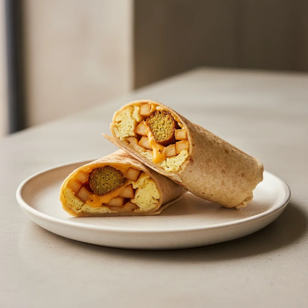Falafel Breakfast Wrap Falafel Breakfast Wrap