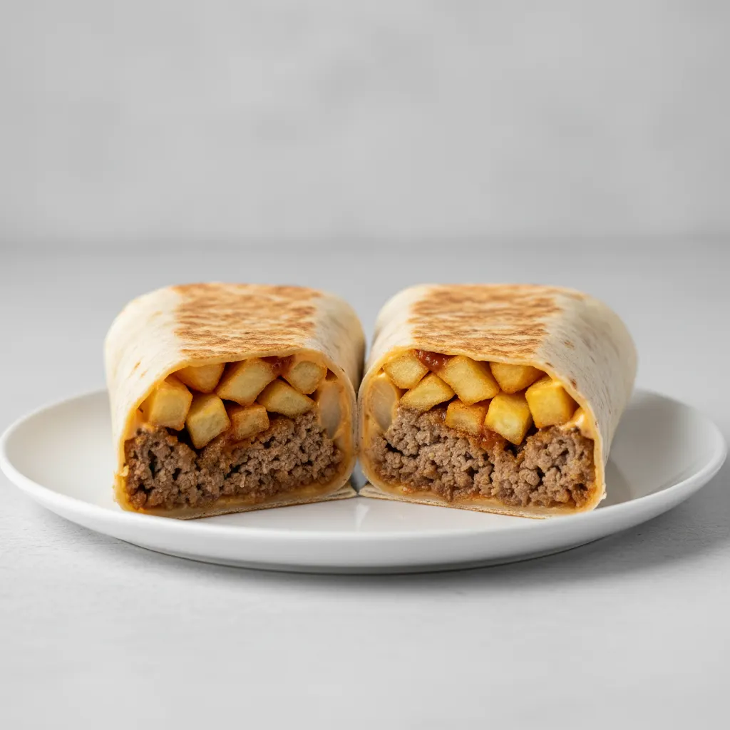 Algerian Ground Beef Wrap Algerian Ground Beef Wrap