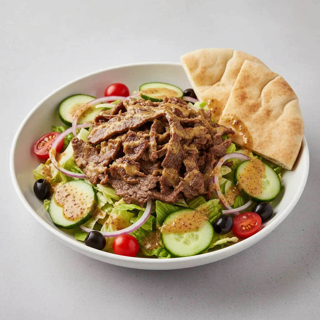 Beef Shawarma Entree Salad Beef Shawarma Entree Salad