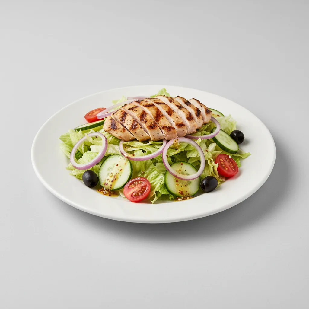 Gluten-Free Grilled Chicken Entree Salad (No Pita) Gluten-Free Grilled Chicken Entree Salad (No Pita)