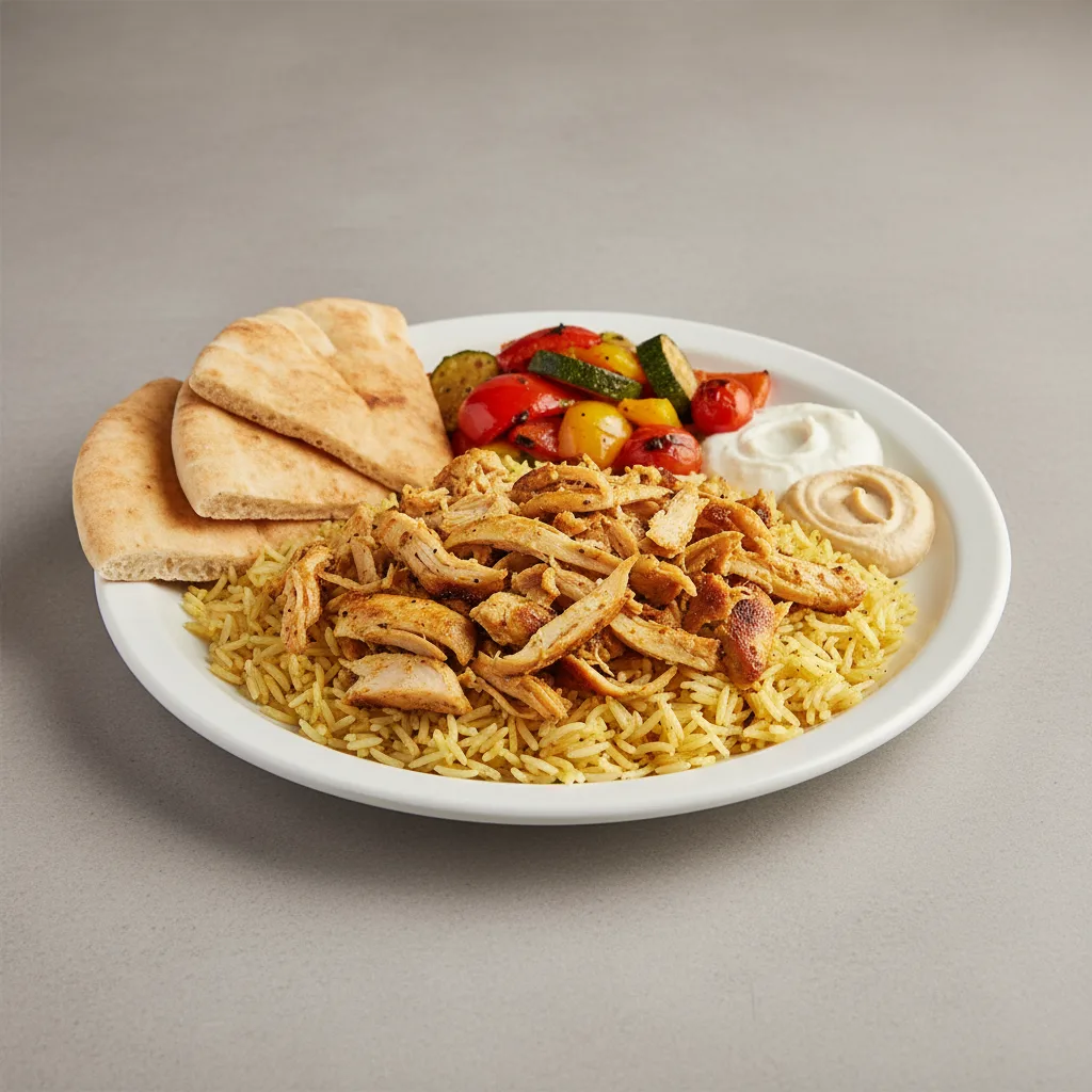 Chicken Shawarma Full Rice Plate with Veggies Chicken Shawarma Full Rice Plate with Veggies