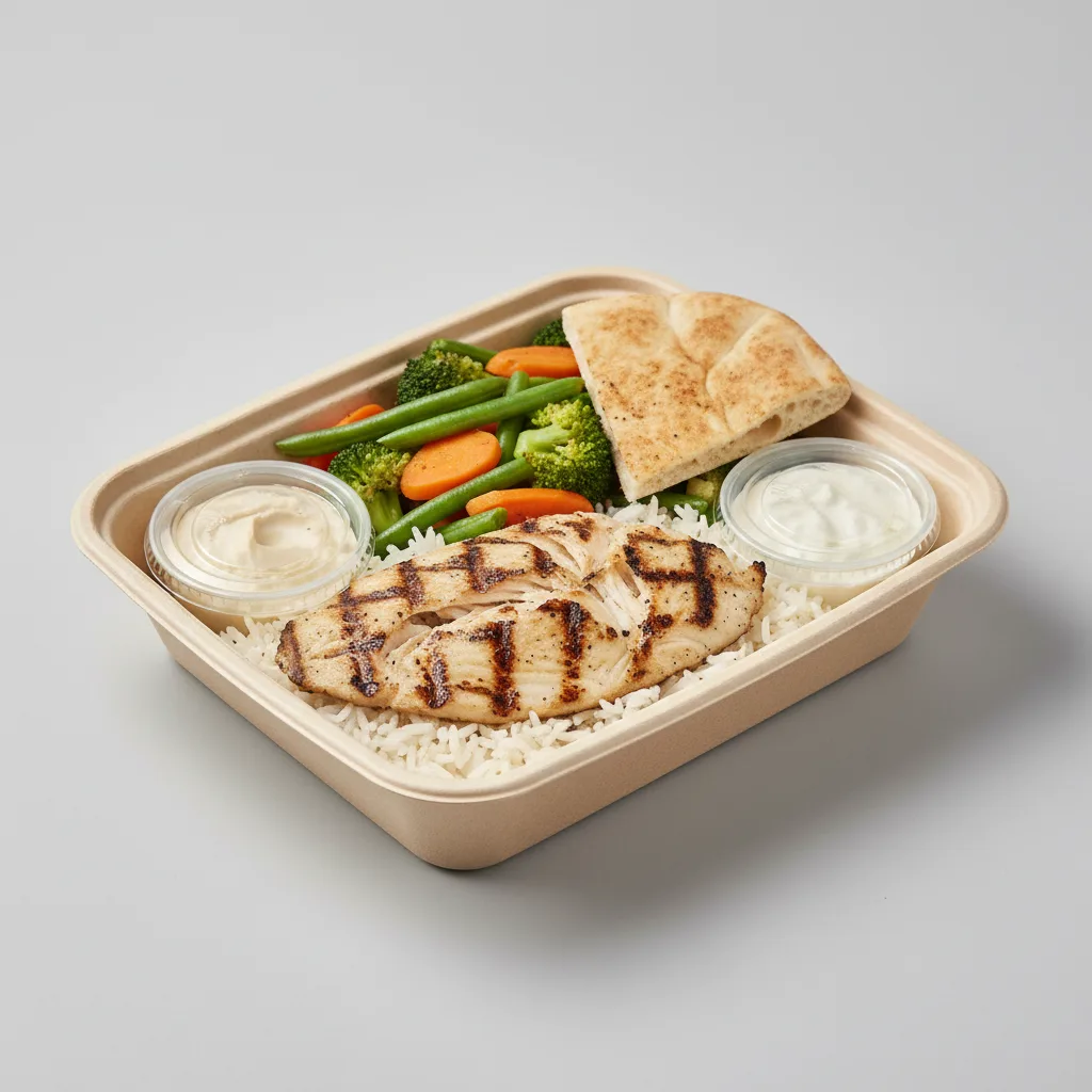 Grilled Tilapia Full Rice Plate with Veggies Grilled Tilapia Full Rice Plate with Veggies