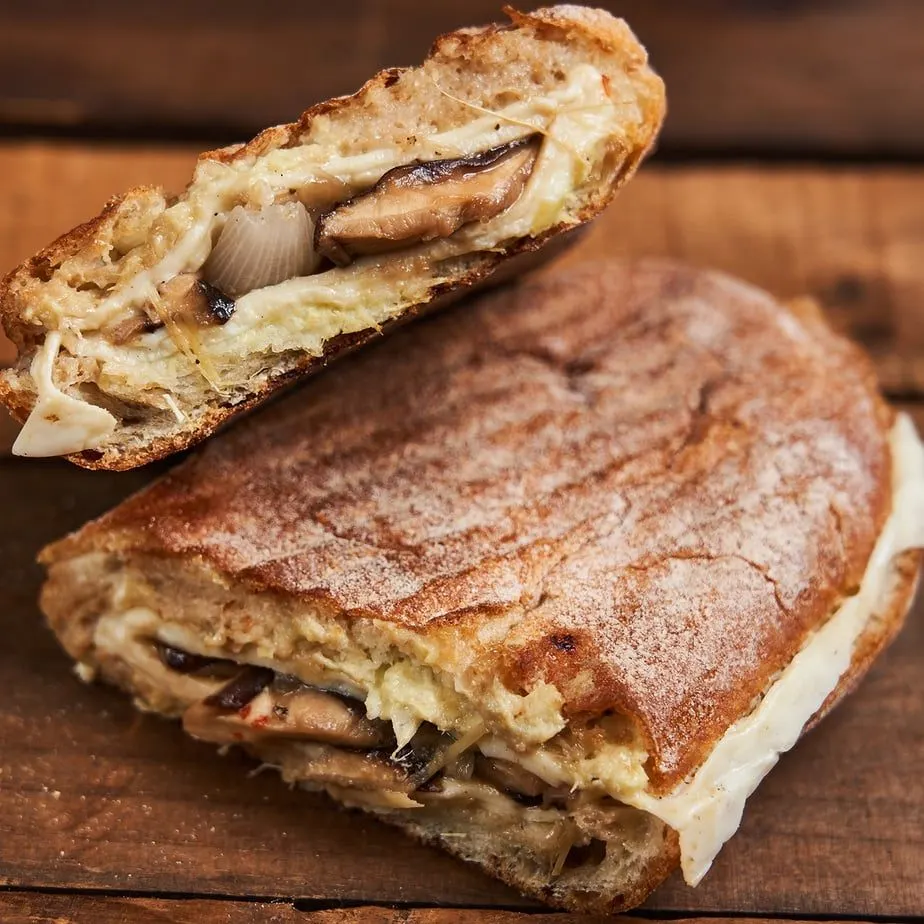 Gluten Free Shiitake Melt with Allergen Free Salad