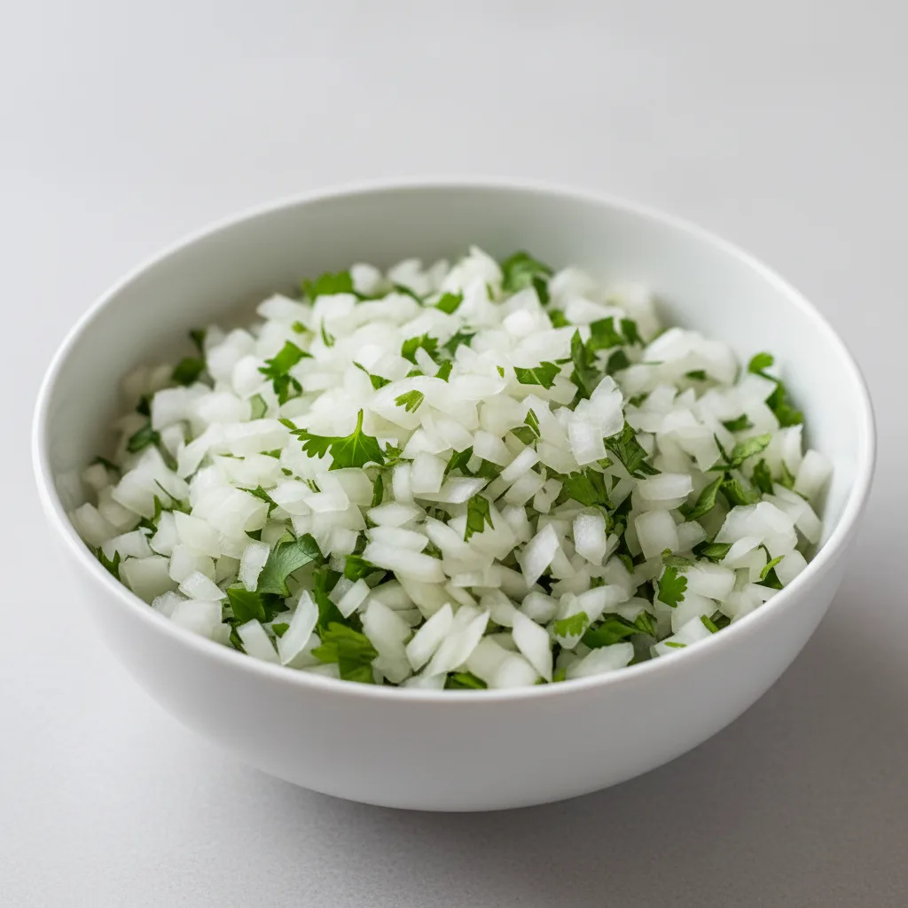 Diced Onions & Cilantro Diced Onions & Cilantro