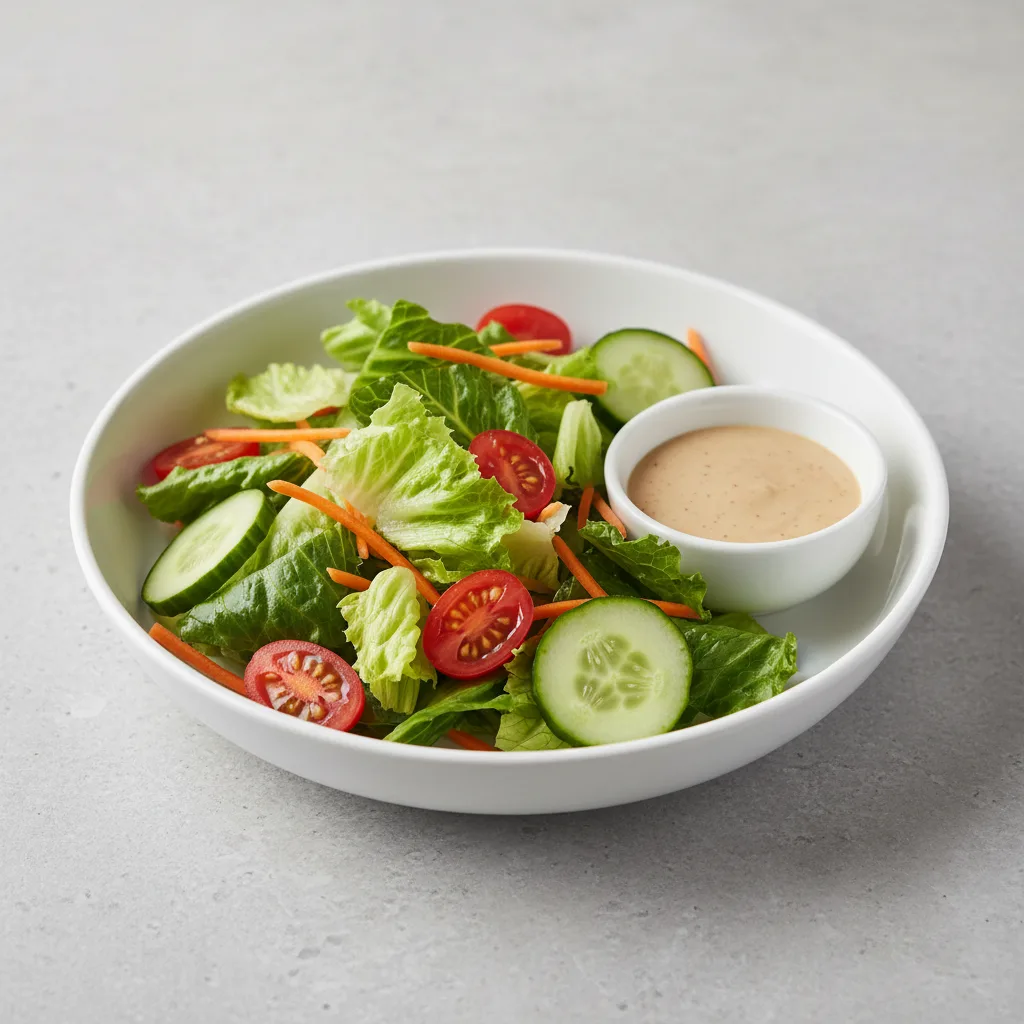 Mixed Green Salad with Sesame Dressing Mixed Green Salad with Sesame Dressing