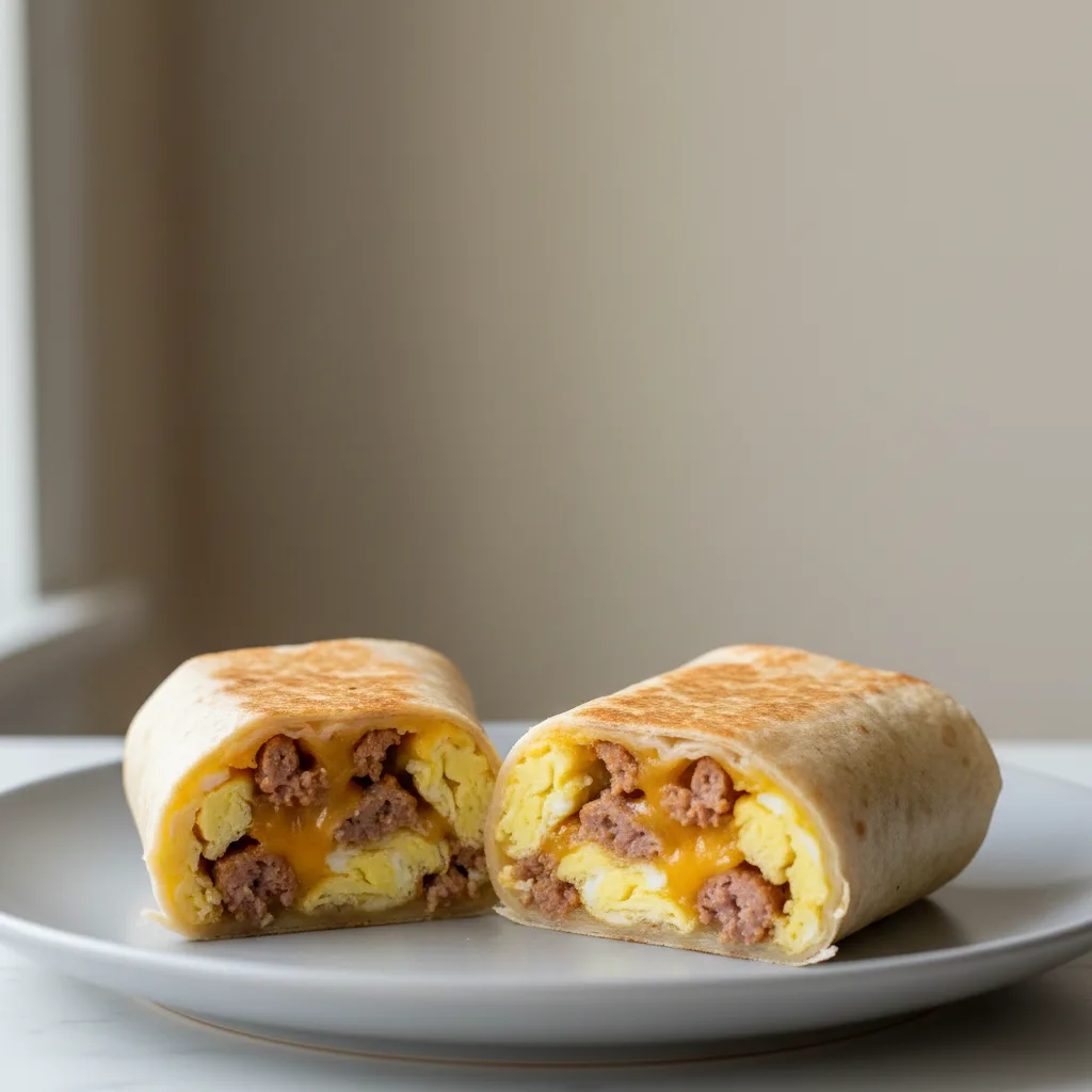 Sausage Breakfast Burrito Sausage Breakfast Burrito