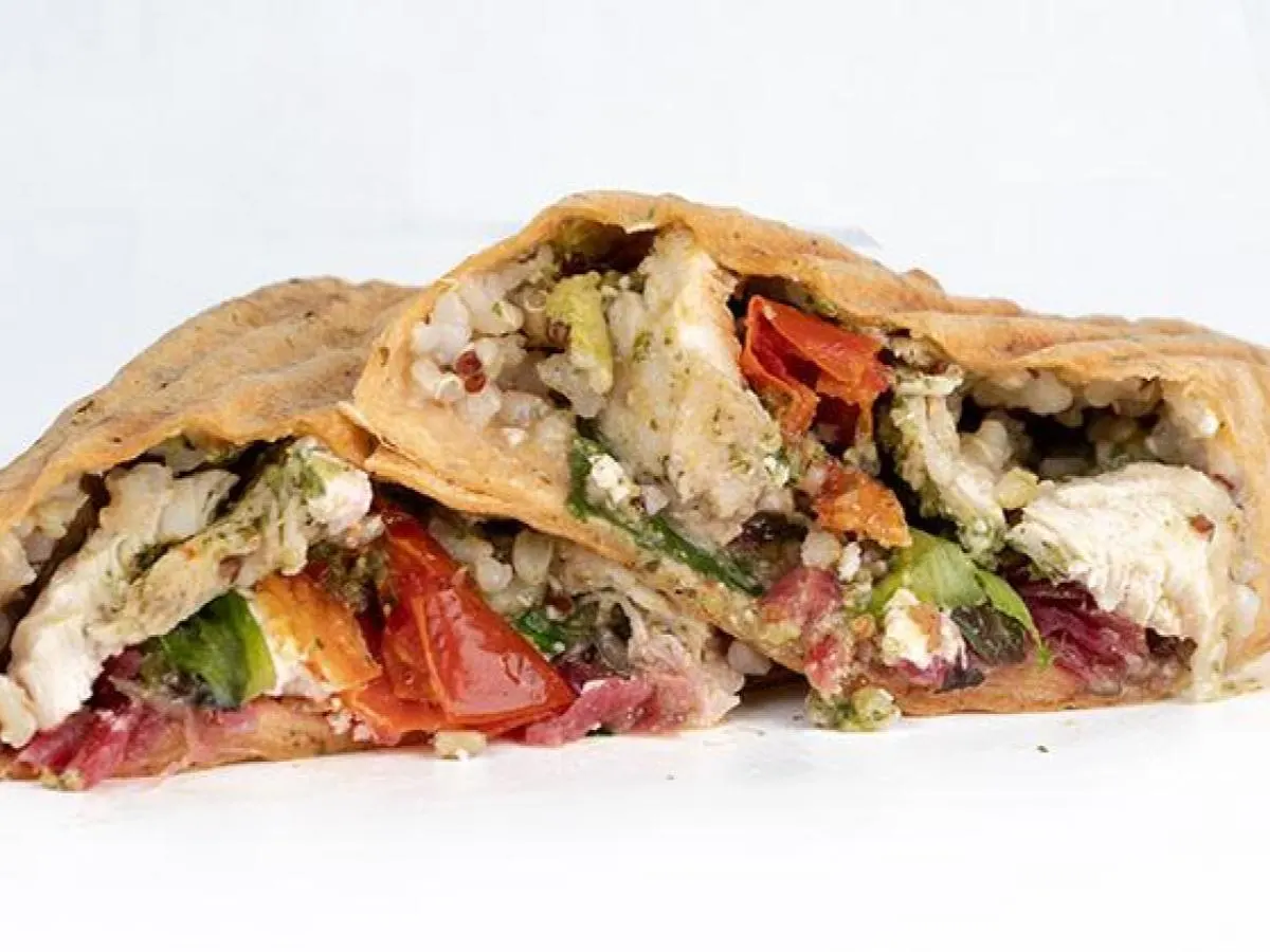 Dairy Free Avocado Chicken Wrap