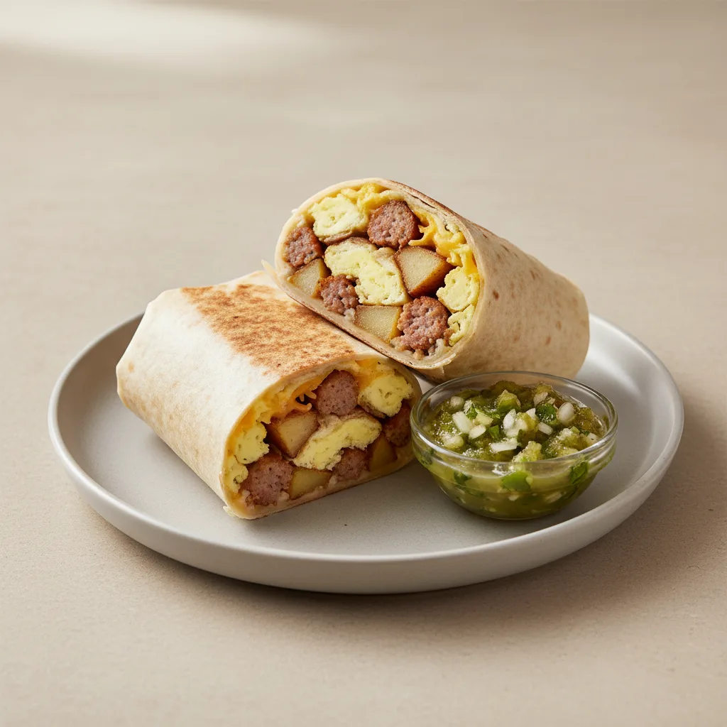 Sausage Breakfast Burrito Sausage Breakfast Burrito