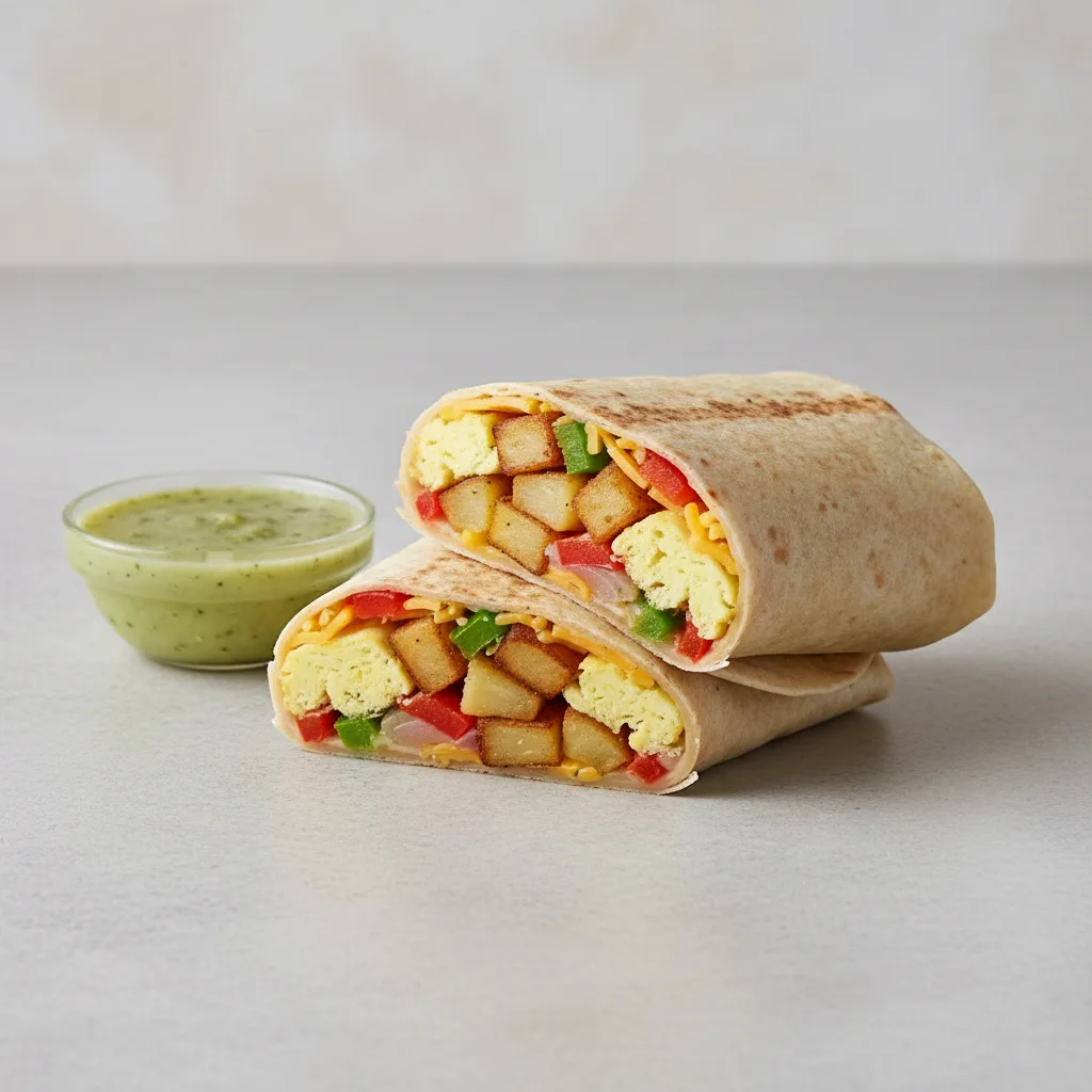 Vegetarian Breakfast Burrito Vegetarian Breakfast Burrito