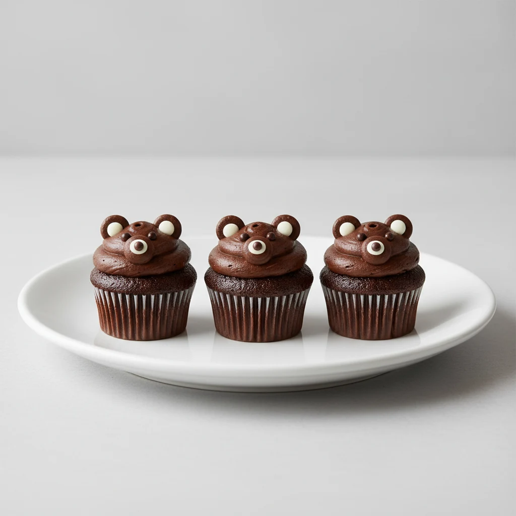 Go Bears! Chocolate Cupcakes