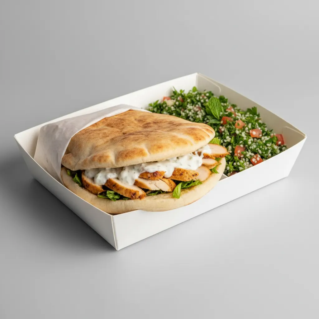 Chicken Shawarma Sandwich Meal Chicken Shawarma Sandwich Meal