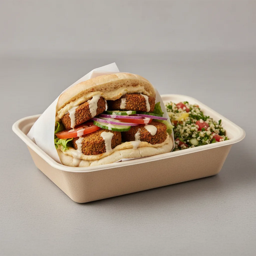 Vegan Falafel Sandwich Meal Vegan Falafel Sandwich Meal