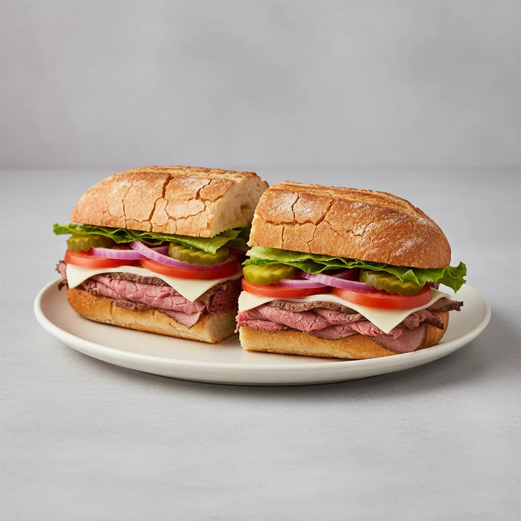 Roast Beef and Jack Dutch Crunch Sandwich Roast Beef and Jack Dutch Crunch Sandwich