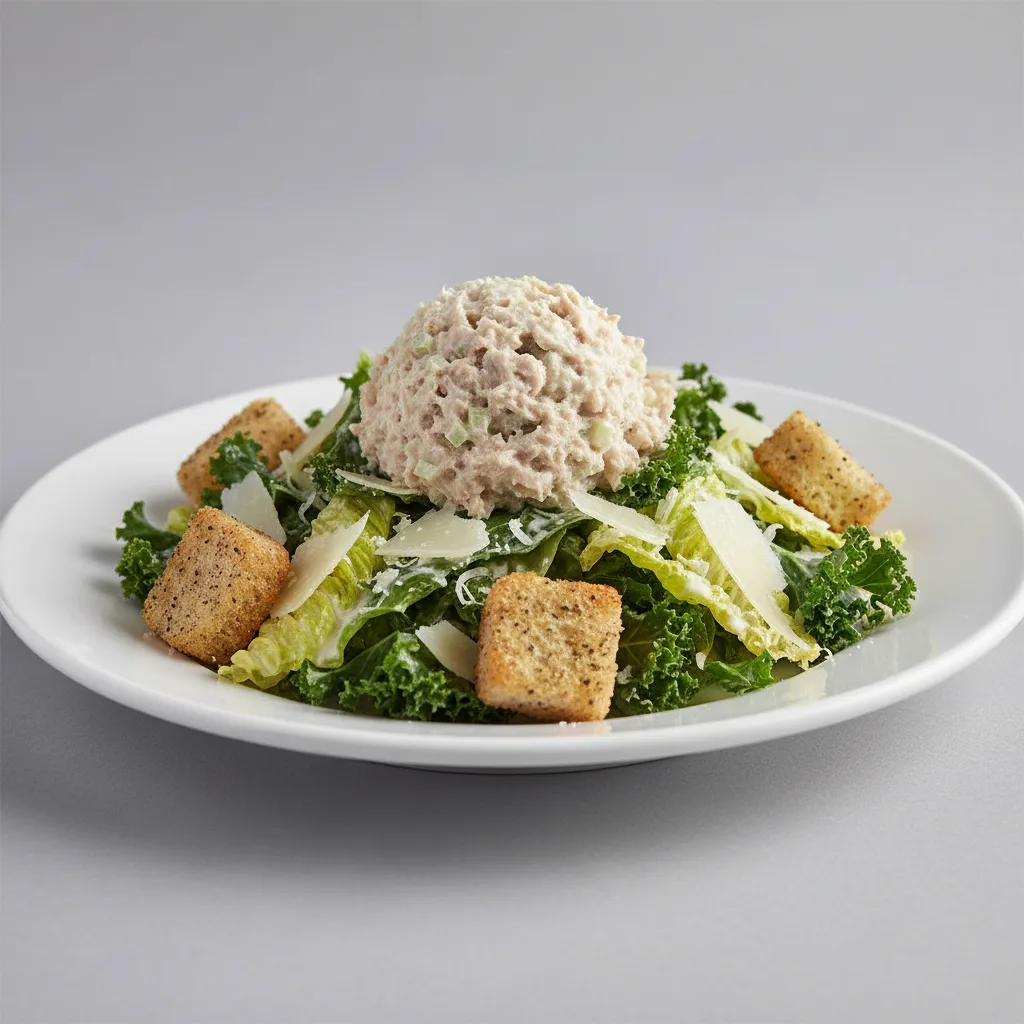 Cesar Salad with Tuna Salad Cesar Salad with Tuna Salad
