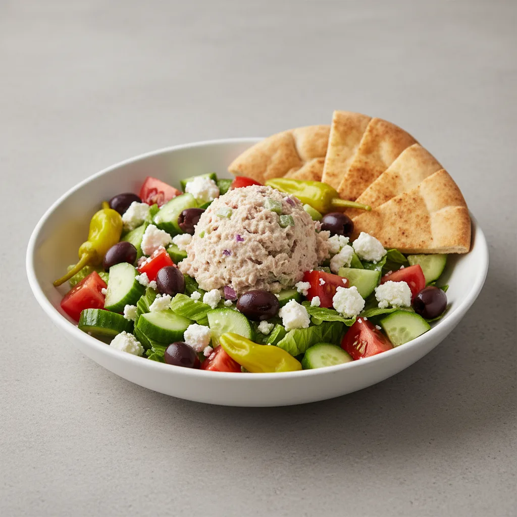 Greca Salad with Tuna Salad Greca Salad with Tuna Salad