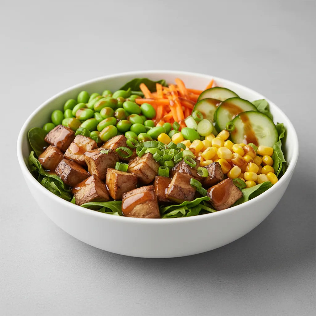 Mushrooms Poke Salad Bowl with Soy Vinaigrette Mushrooms Poke Salad Bowl with Soy Vinaigrette