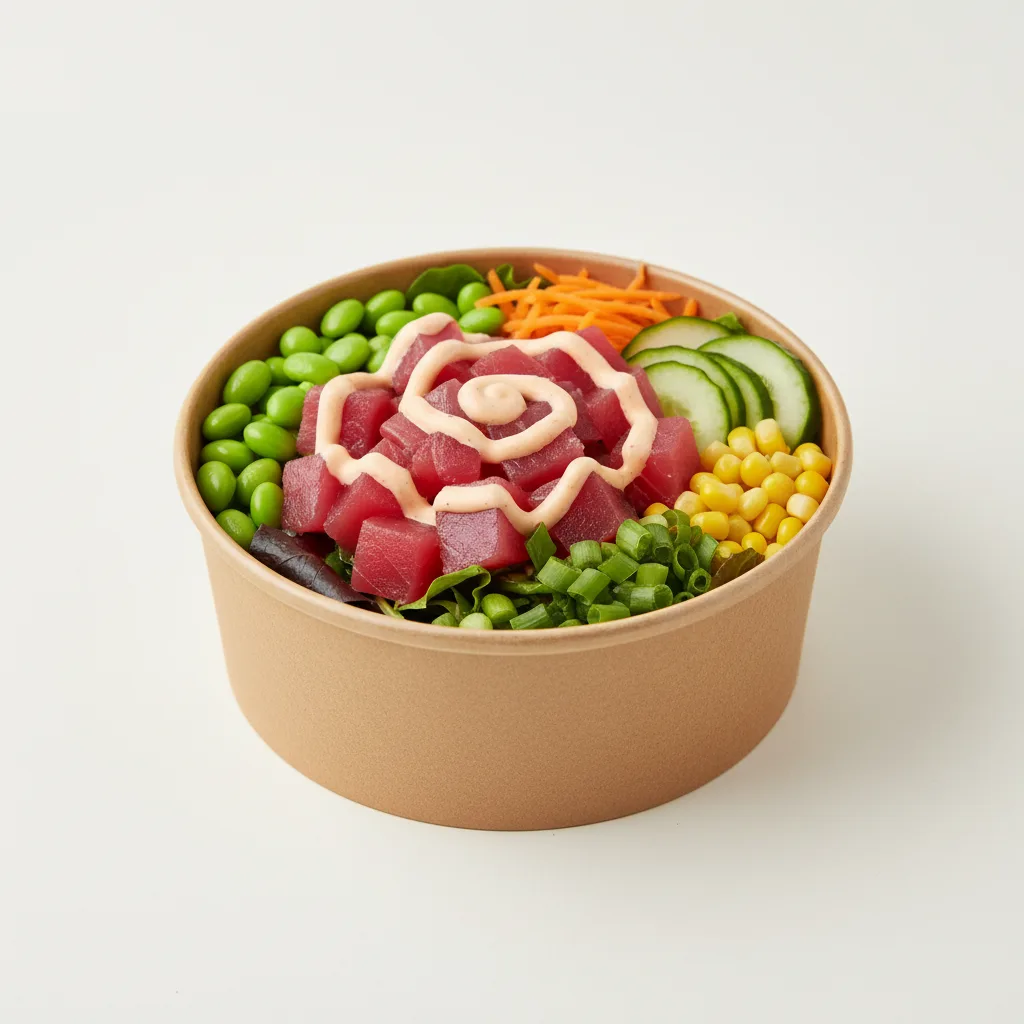 Tuna Poke Salad Bowl with YumYum Sauce Tuna Poke Salad Bowl with YumYum Sauce