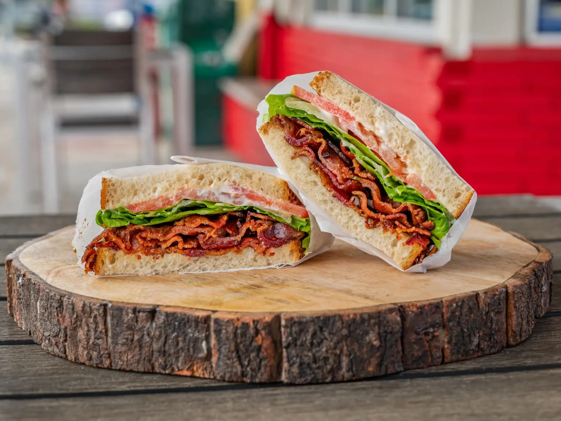 BLT Sandwich with Potato Salad