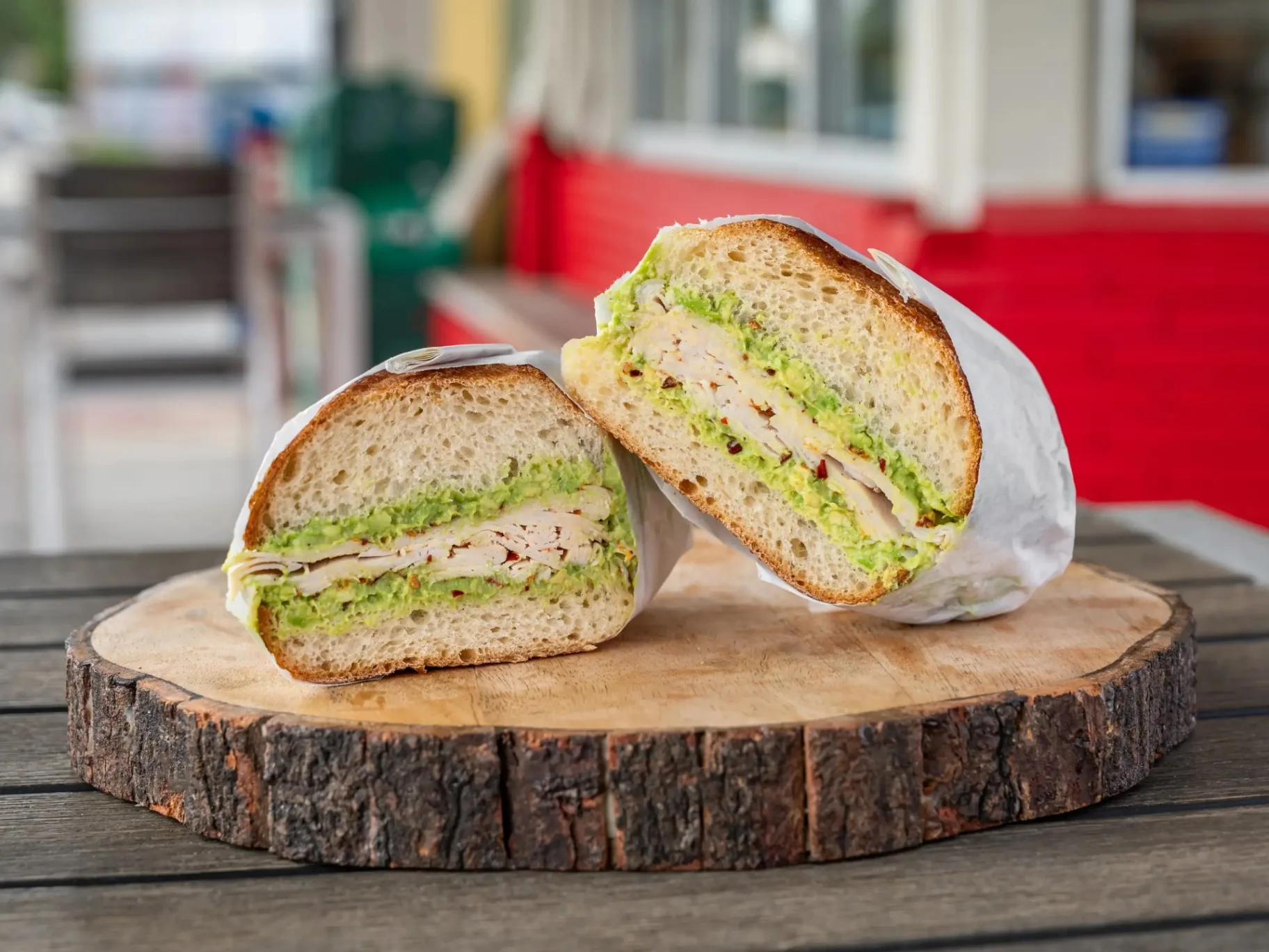 Avogobble Sandwich with Potato Salad